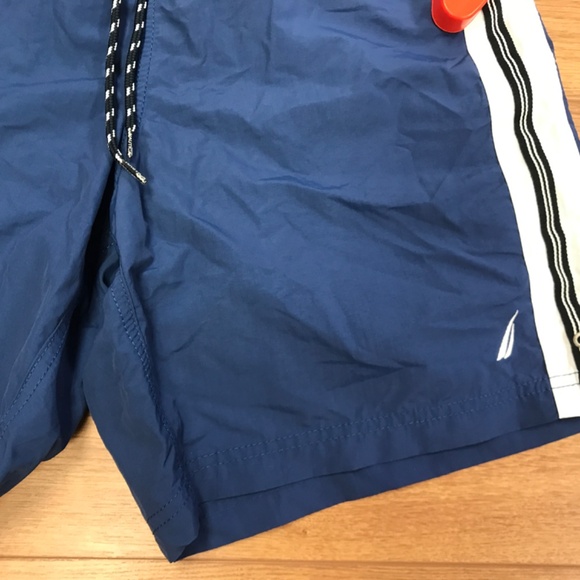 Mens Nautica Sz Small Swim Trunk Shorts Pool Lined Nylon Pocket Drawstring Beach - Picture 3 of 7